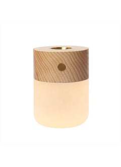 Portable Diffuser Essential Oil Diffusers,Wood Aromatherapy Diffuser with Warm Light,Battery Operated Diffuser for Essential Oils for Home(White Ash)