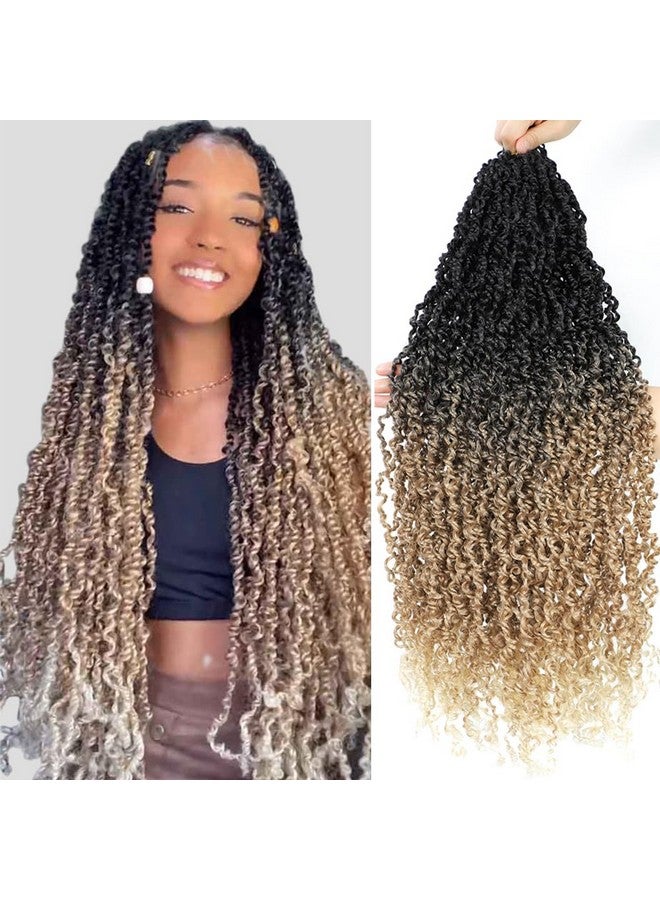 SOKU Majesty Twist Crochet Hair 20" - 5 Packs Pre Twisted Mini Passion Twist Crochet Hair Ombre Blonde Senegalese Twist Synthetic Braiding Hair Extensions For Black Women Pre-Looped - Image 1