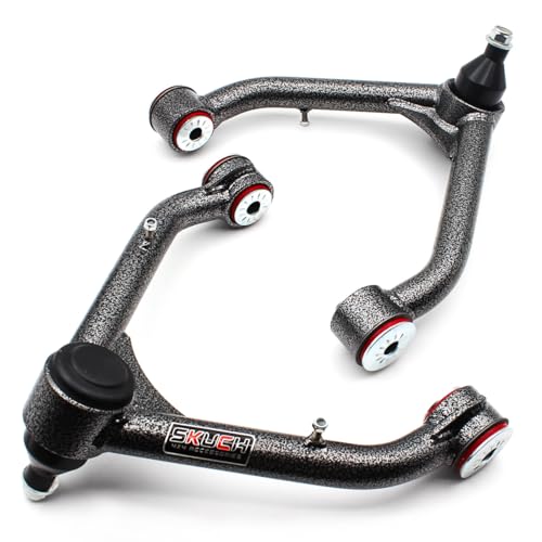 SKUCH 4X4 ACCESSORIES Front Upper Control Arms for 2-4" Lift - Fits 1999-2006 Chevy Silverado GMC 1500, 2000-2006 Suburban 1500, 2003-2011 Express 1500, Avalanche 1500, Yukon PU Bushing Suspension Control Arm（2PCS） - Image 1