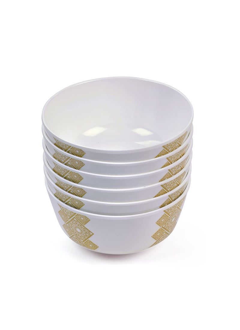 Superware Superware | Food Grade Melamine | Soup Set – Golddeko (18 pcs.) | Dinnerware, Tableware, Stain Free, Glazed Finish  - Image 3
