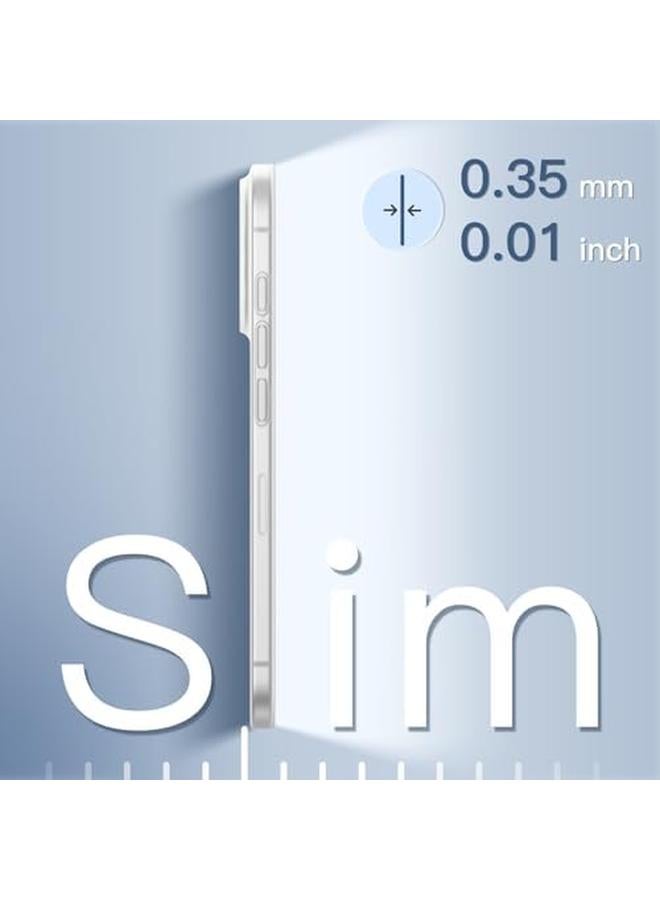 جي تيك جراب رفيع للغاية 0.35 مم لهاتف آيفون 16 مقاس 6.1 بوصة مع حماية كاملة لعدسة الكاميرا، خفيف الوزن، غير لامع، غطاء صلب بسيط من البولي بروبلين، شفاف غير لامع - Image 3