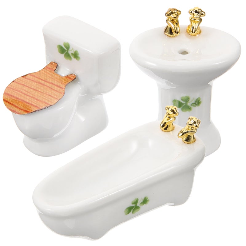 🚽 مجموعة مجسمات حمام صغيرة للعب الإبداعي - Image 1