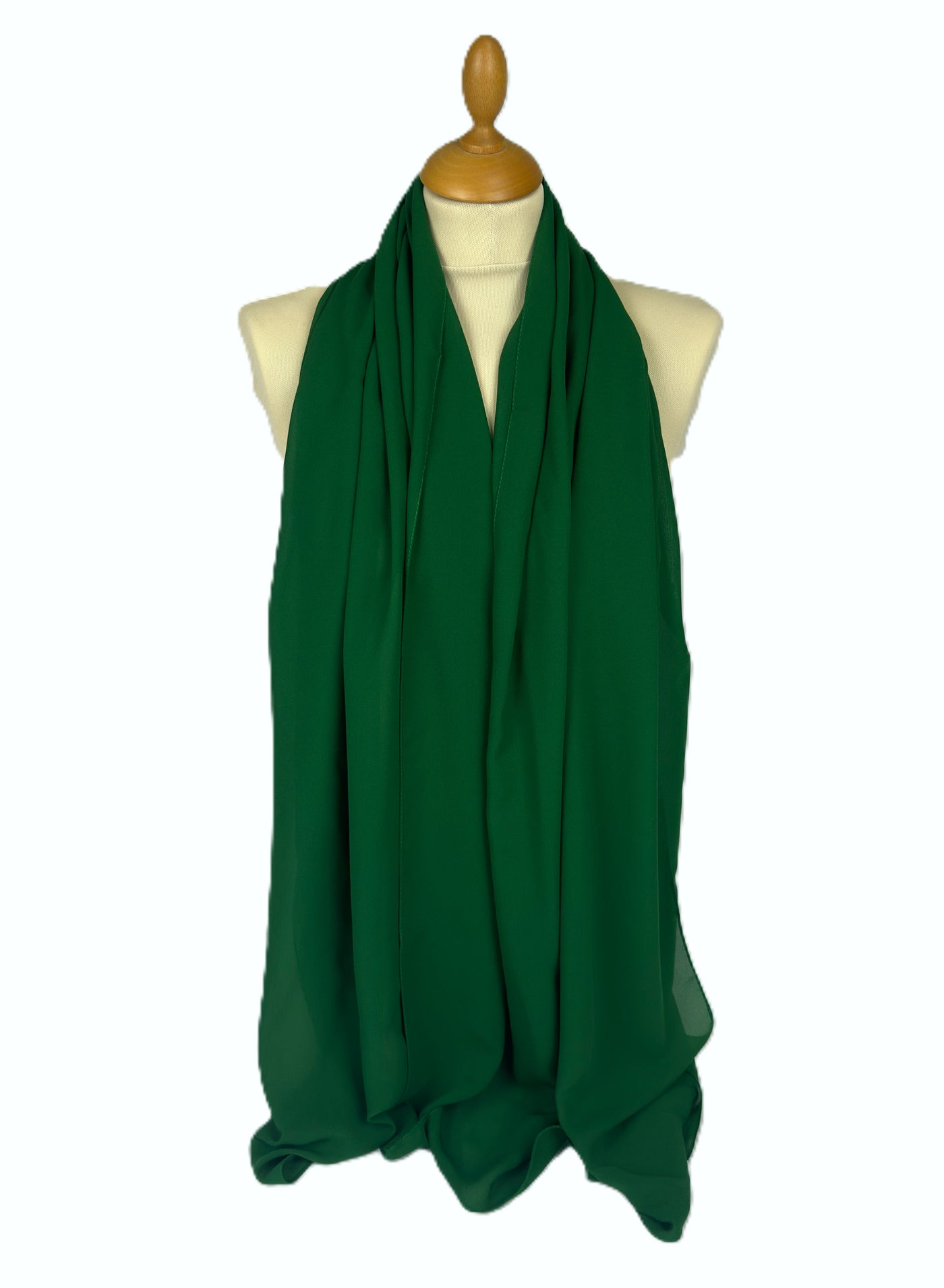 PERFECTORY Women Lightweight Solid Chiffon Hijab Shawl Soft Premium Abaya Shawl Wrap Scarves, Long Bridal Hijab Scarf- Light Green