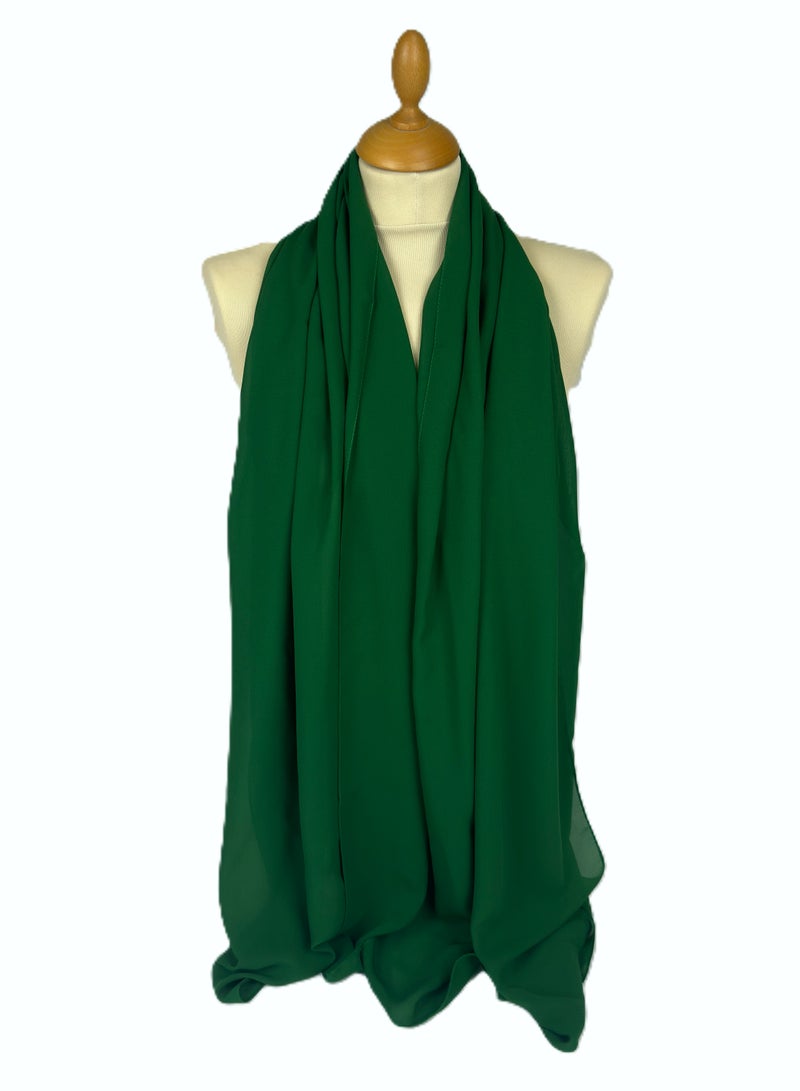 Perfectory PERFECTORY Women Lightweight Solid Chiffon Hijab Shawl Soft Premium Abaya Shawl Wrap Scarves, Long Bridal Hijab Scarf- Light Green  - Image 1
