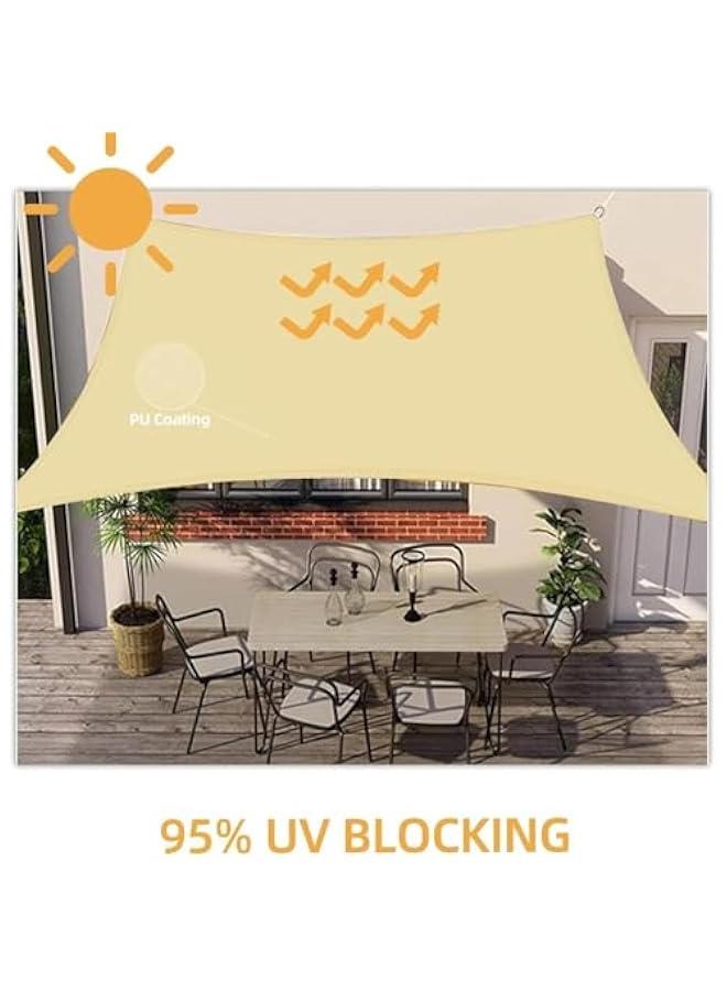 ميكسد RCCO Sunshade Net Outdoor, Anti-UV Sunblock Shade Cloth Mesh with Grommets, Weatherproof UV Protection Balcony Safety Privacy Net Garden Yard Fence Netting for Backyard Plants Garage Greenhouse (3*4 - Image 3