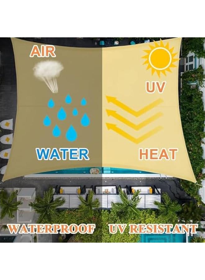 ميكسد RCCO Sunshade Net Outdoor, Anti-UV Sunblock Shade Cloth Mesh with Grommets, Weatherproof UV Protection Balcony Safety Privacy Net Garden Yard Fence Netting for Backyard Plants Garage Greenhouse (3*4 - Image 4