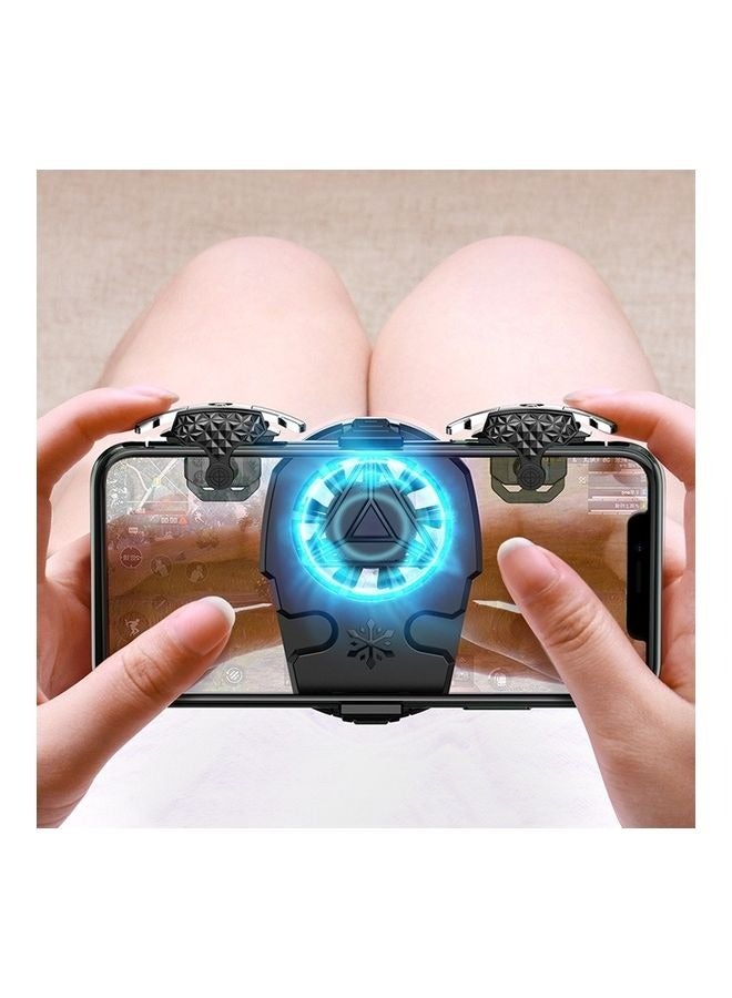 Mobile High Frequency Game Controller Triggers with cooling fan, PUBG Mobile Phone Game Controller with cooler, Sensitive Shoot Target&Metal Buttons for PUBG/Fortnite/Call of Duty - Image 5
