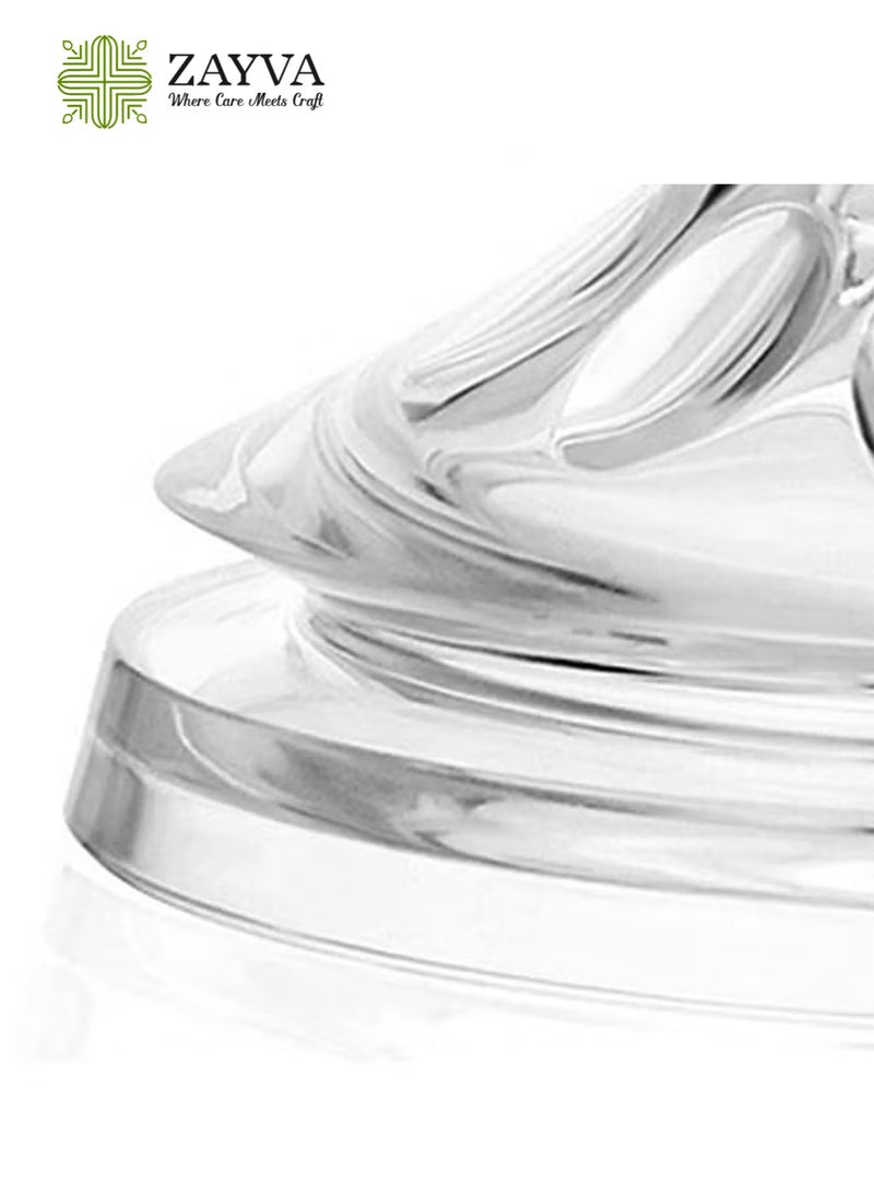 ZAYVA Pack Of 4 Natural Feeding Bottle Nipple 6 Months+, For AVENT Bottle - Image 2