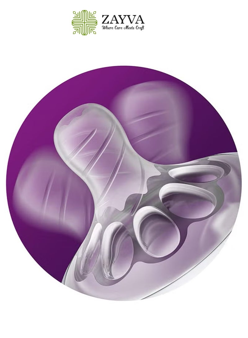 ZAYVA Pack Of 4 Natural Feeding Bottle Nipple 6 Months+, For AVENT Bottle - Image 3