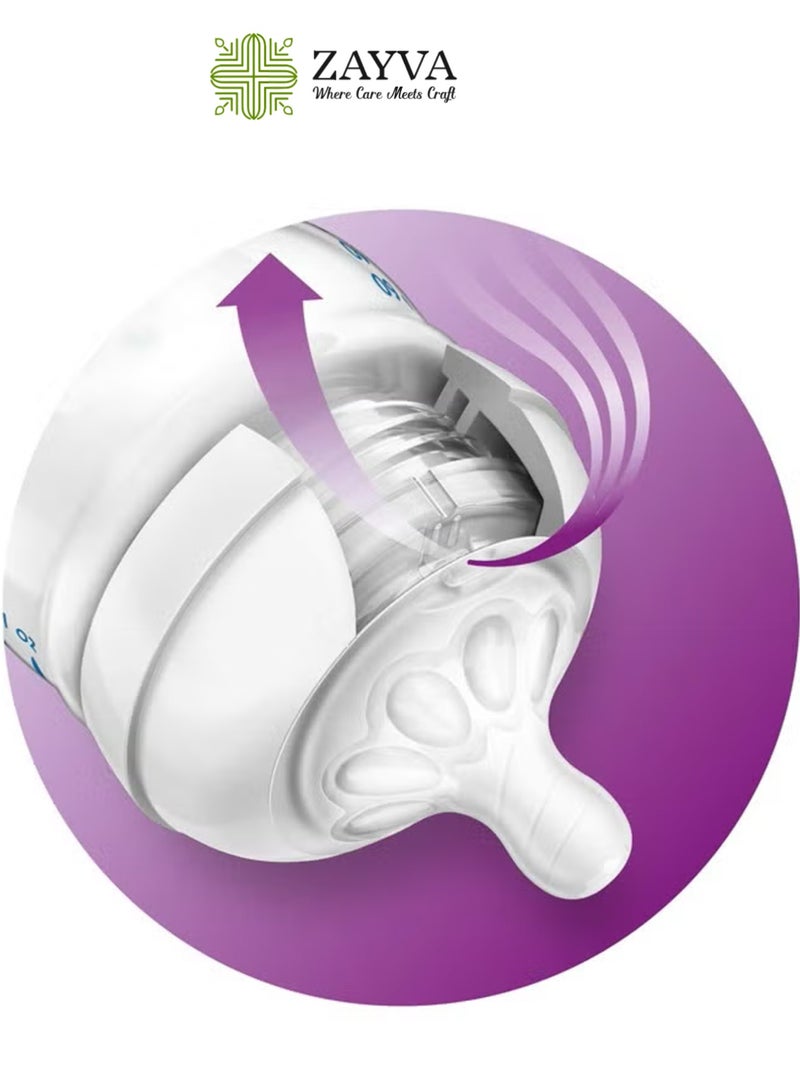 ZAYVA Pack Of 4 Natural Feeding Bottle Nipple 6 Months+, For AVENT Bottle - Image 4