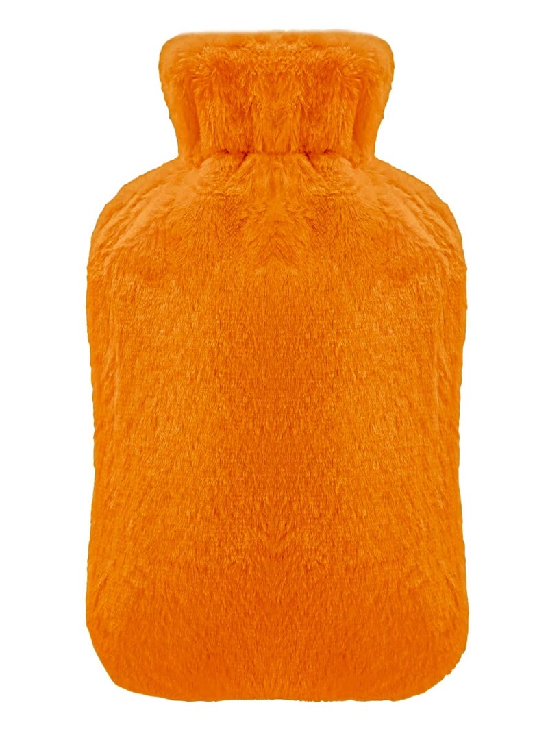 MARK STORE Hot Water Bottle with Soft Cover 2 Liter Classic Rubber Hot Water Bag for Cramps, Neck, Shoulders Pain Relief, Hot Cold Pack for Hot and Cold Therapy and Feet Warmer  - Image 1