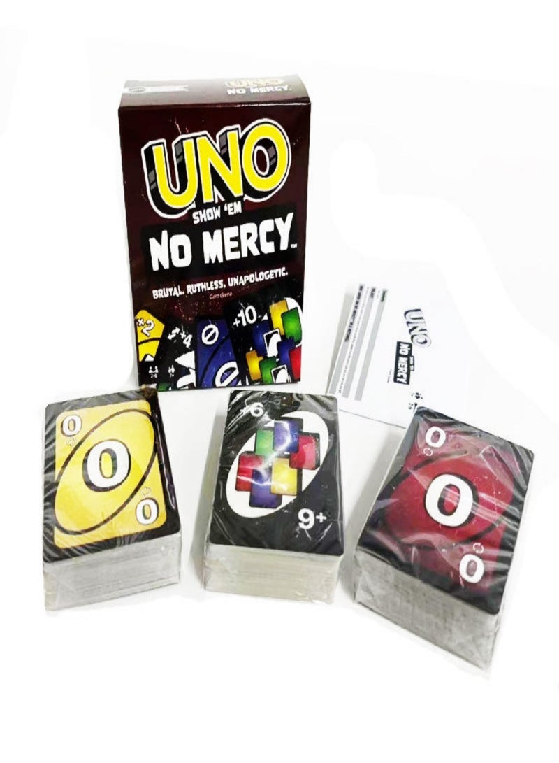 UNO Minda لعبة بطاقات UNO no Mercy، لعبة بطاقات مطابقة، لعبة بوكر متعددة اللاعبين، متعة، ترفيه، أصدقاء، عائلة - Image 3
