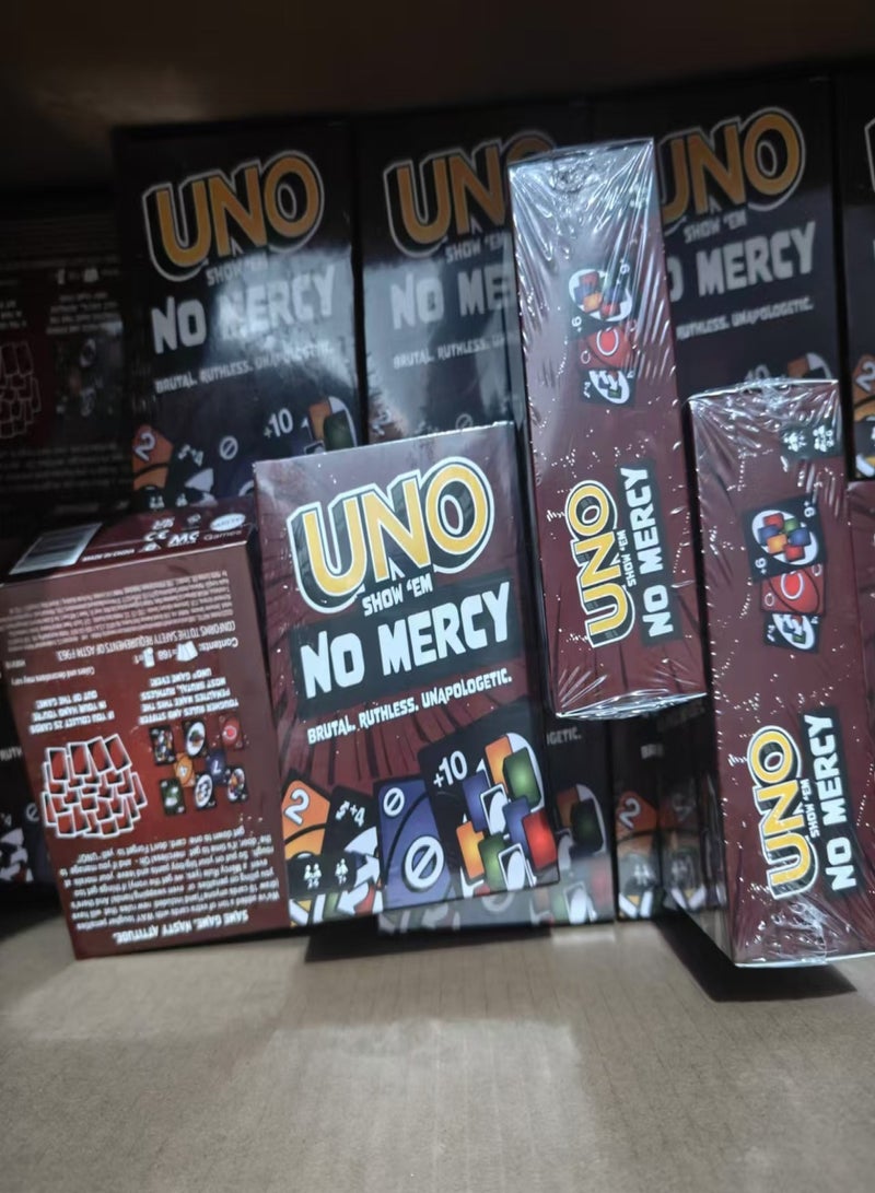 UNO Minda لعبة بطاقات UNO no Mercy، لعبة بطاقات مطابقة، لعبة بوكر متعددة اللاعبين، متعة، ترفيه، أصدقاء، عائلة - Image 2