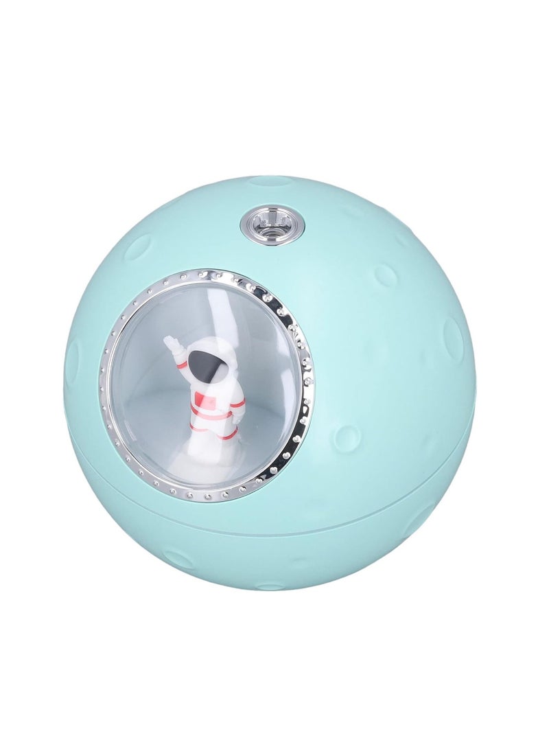 DIGI CORE 300ML Portable Mini Humidifier USB Astronaut Cool Mist Humidifier With Warm Desktop Humidifier Aroma Diffuser For Home Bedroom Office Light Blue  - Image 2
