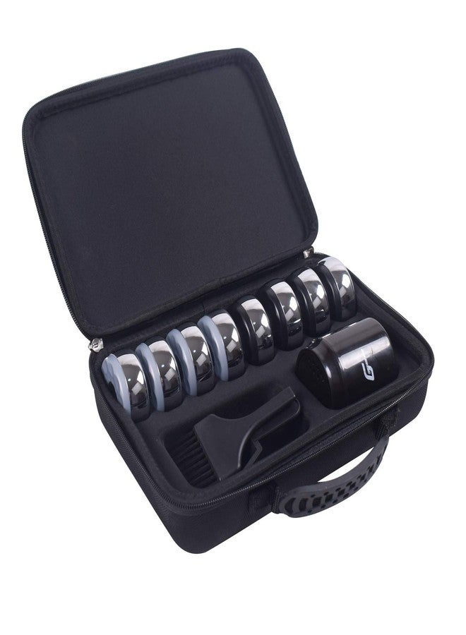 GAMESUN Shuffleboard Pucks (Set of 8) - 2 5/16" (58mm) with ABS Caps - Chrome, Black - Image 3