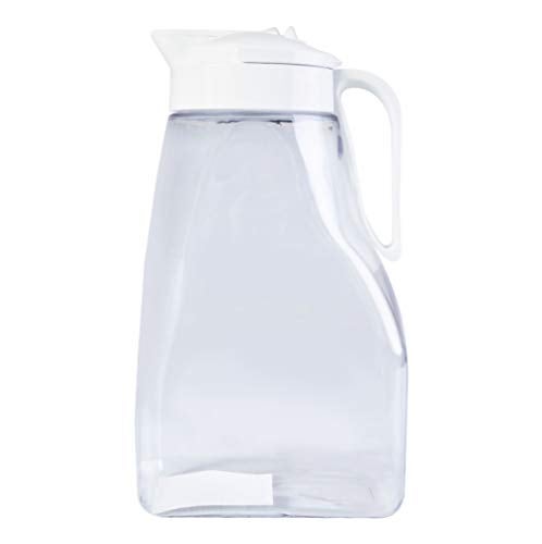 إبريق كبير محكم الإغلاق مع غطاء 31QT 99oz خالي من التسرب إبريق ماء كبير للشاي والقهوة والعصير مع مقبض علوي قفل فوهة موفرة للمساحة سهل الصب آمن في غسالة الصحون صنع في اليابان