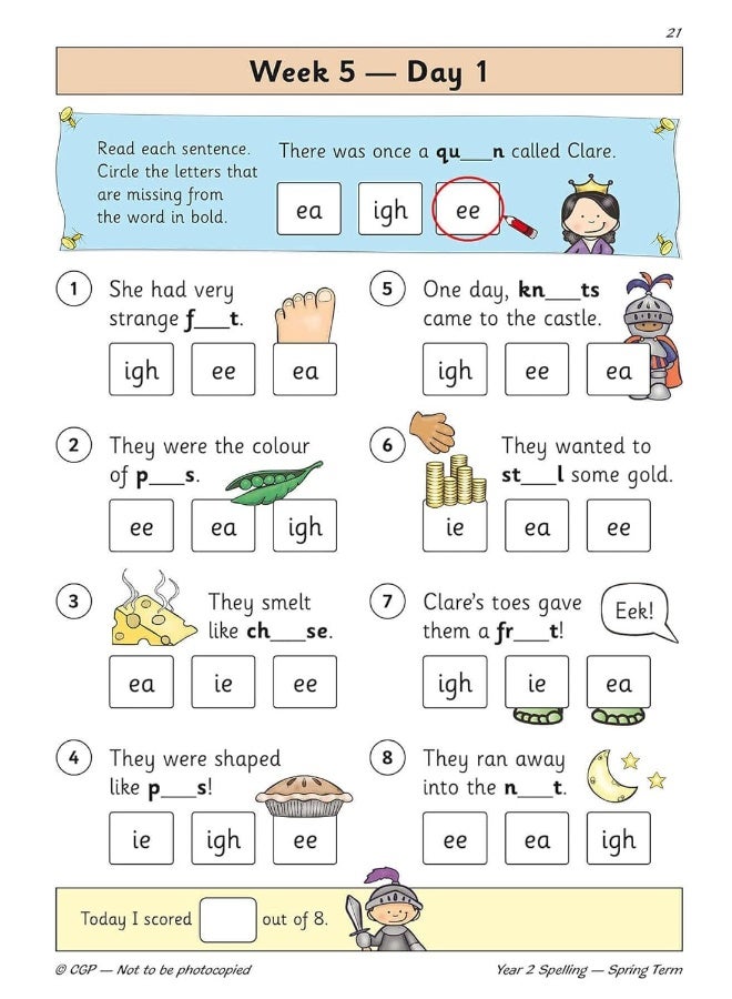 KS1 Spelling Year 2 Daily Practice Book: Spring Term - Image 5