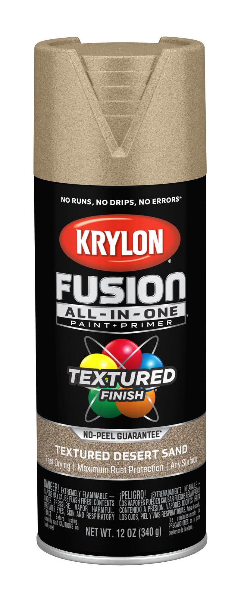 Krylon Fusion All-In-One Adhesive Spray Paint for Indoor/Outdoor Use, 12 oz, Desert Sand - Image 1