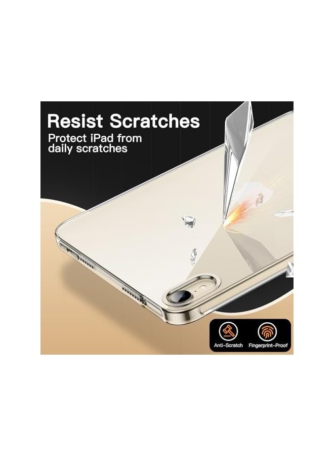 جي تيك حافظة لجهاز iPad mini (A17 Pro، موديل 2024، الجيل السابع) / mini 6 (موديل 2021، الجيل السادس)، غطاء لوحي ناعم وشفاف مقاوم للصدمات من مادة TPU (شفاف) - Image 4
