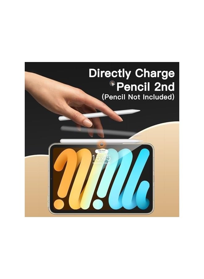 جي تيك حافظة لجهاز iPad mini (A17 Pro، موديل 2024، الجيل السابع) / mini 6 (موديل 2021، الجيل السادس)، غطاء لوحي ناعم وشفاف مقاوم للصدمات من مادة TPU (شفاف) - Image 3