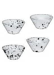 roro roro Handmade Ceramic Triangular Dip and Sauce Bowls 