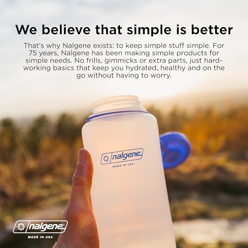 Nalgene Sustain Tritan BPA-Free Water Bottle Made with Material Derived from 50% Plastic Waste (using ISCC certified mass balance), 16 OZ, Narrow Mouth, Gray - Image 5