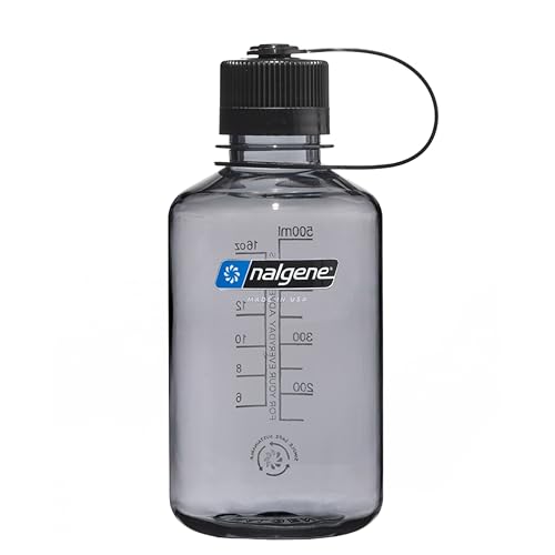 Nalgene Sustain Tritan BPA-Free Water Bottle Made with Material Derived from 50% Plastic Waste (using ISCC certified mass balance), 16 OZ, Narrow Mouth, Gray - Image 1