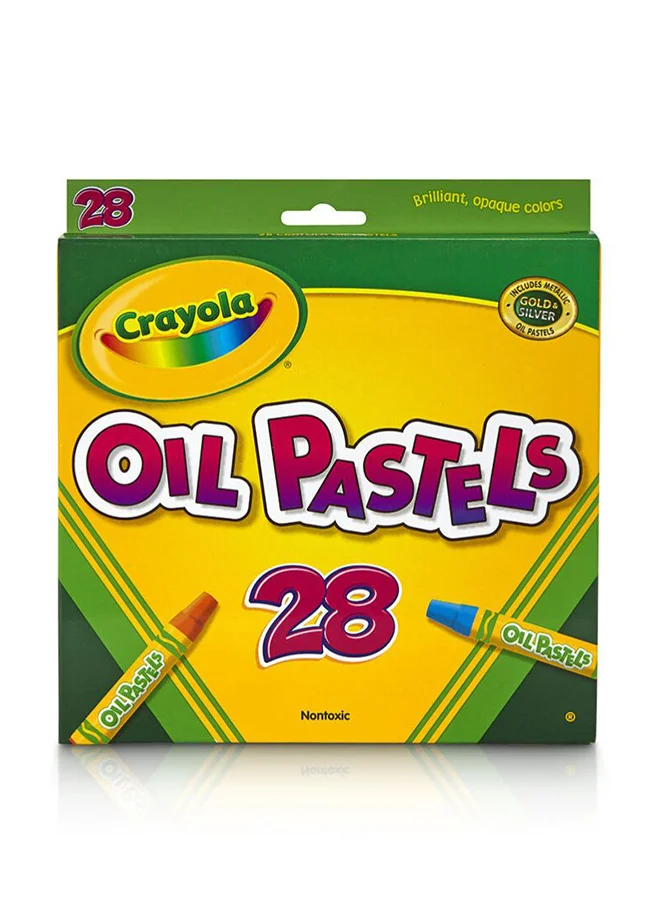 كرايولا Oil Pastels,28 Count Sticks