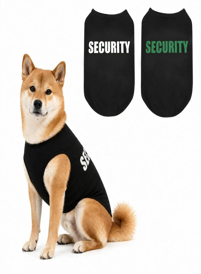 DAJIDALI Upgraded Dog Security Shirt Vest for Puppy, Cat, and Dog, Cotton Technical Fabric with Fluorescent Printing, Large Medium Small (E4XL, Black) - Image 1