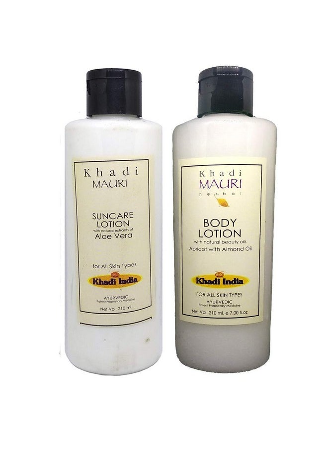 Khadi Mauri Herbal - Khadi Mauri Sun Care & Body Lotion - Pack Of 2 (420 Ml) - Image 1