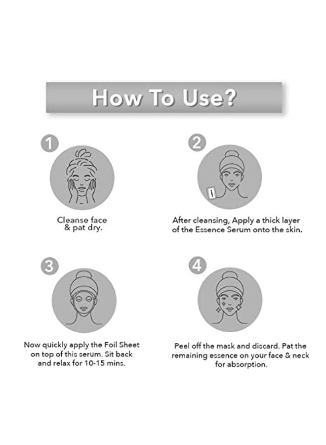 O3+ Power Foil D-Tan Face sheet Mask For Skin Brightening Glowing Tan Removal Oil Control Acne & Fairness Women Men 30g - Image 2