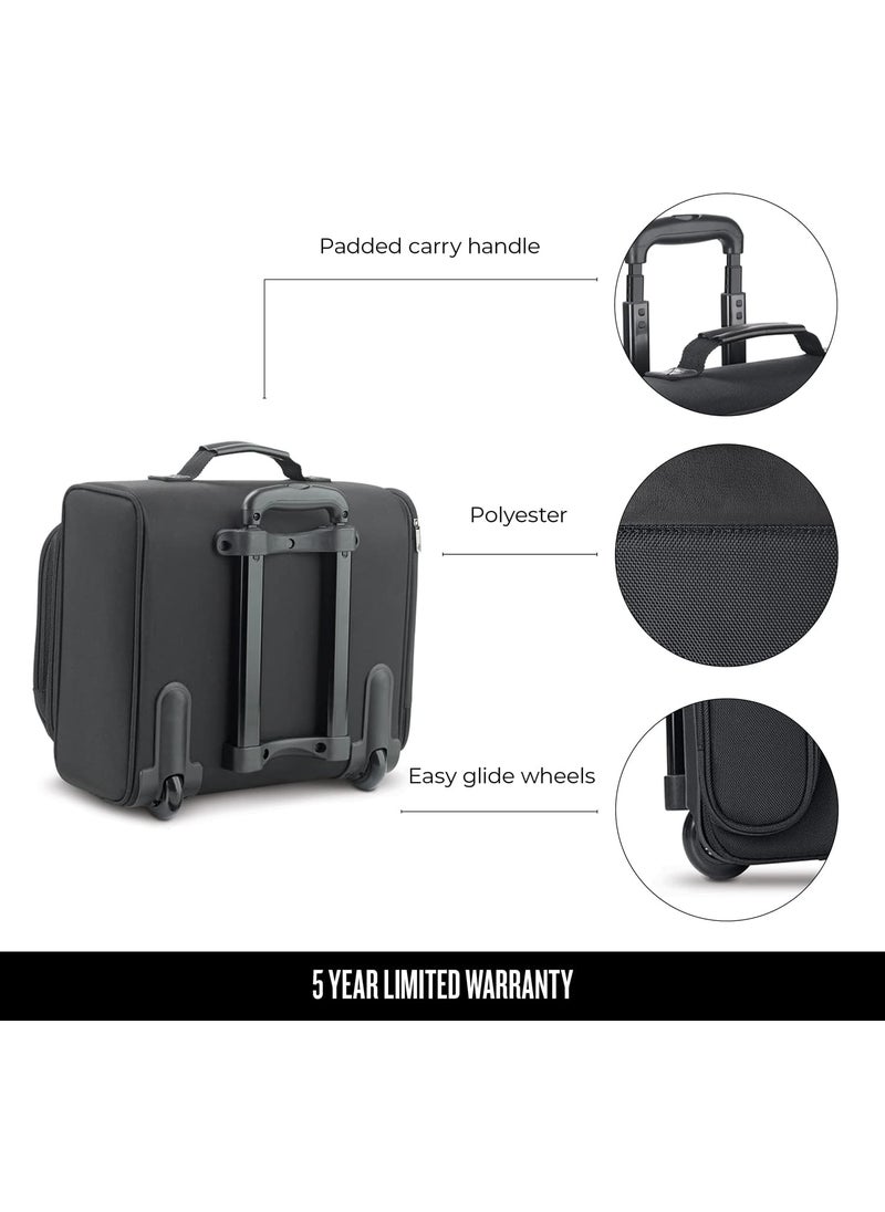 Solo Solo New York Columbus 156Inch Laptop Rolling Overnighter Case Removable Sleeve Black B64  - Image 5
