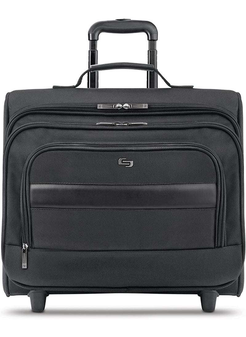 Solo Solo New York Columbus 156Inch Laptop Rolling Overnighter Case Removable Sleeve Black B64  - Image 1