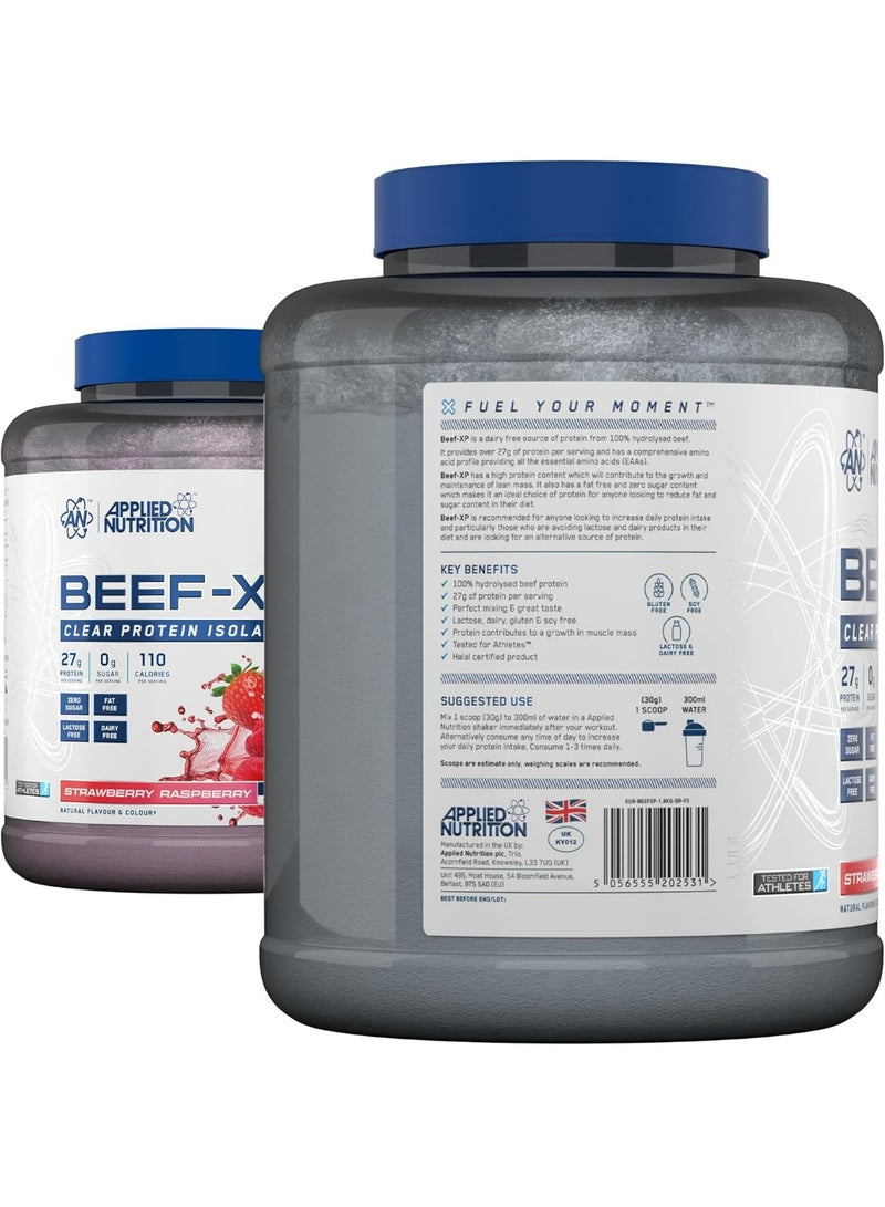Applied Nutrition CLEAR HYDROLYSED BEEF-XP PROTEIN - Strawberry & Raspberry - (1.8 KG) - Image 3