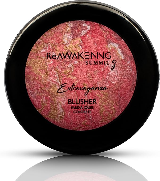 Summit.G SUMMITg Extravaganza MultiTone Highly Pigmented Paraben Free Skin Friendly Powder Blush AllDay Wear Powder Blusher Radiant Glow Buildable Makeup Formula Blendable Shimmery Finish Pink Gold 9g - Image 1