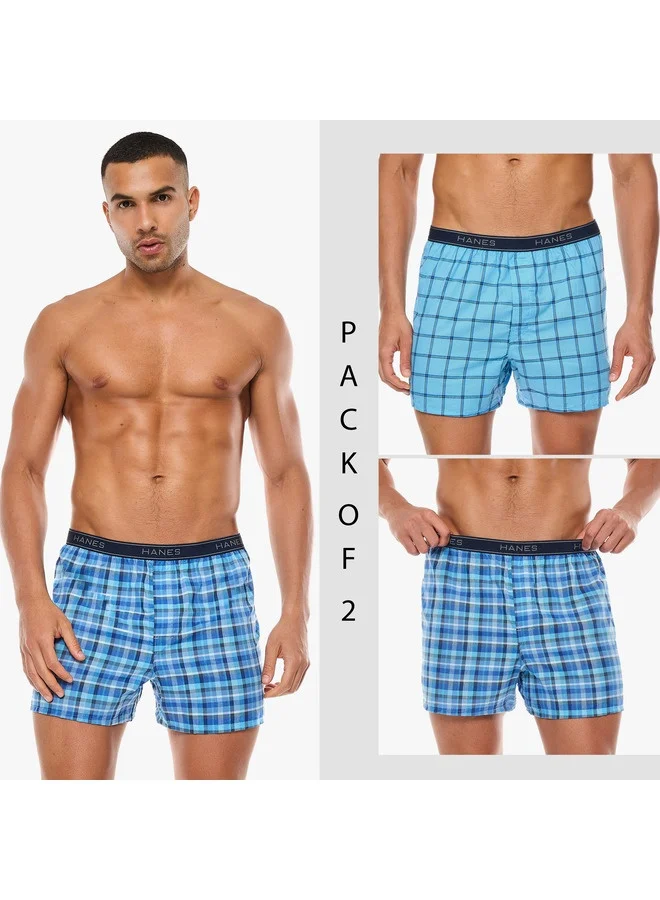 Hanes HANES Boxer Mens Hanes 841VTY-2Pcs Multicolor