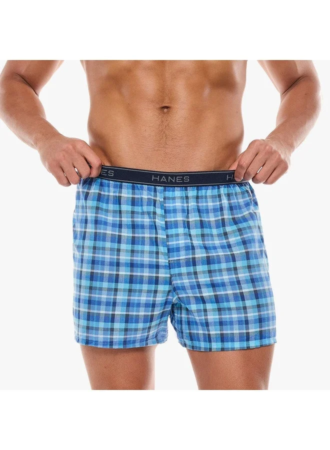 Hanes  HANES Boxer Mens Hanes 841VTY-2Pcs Multicolor for Men | Best Price UAE