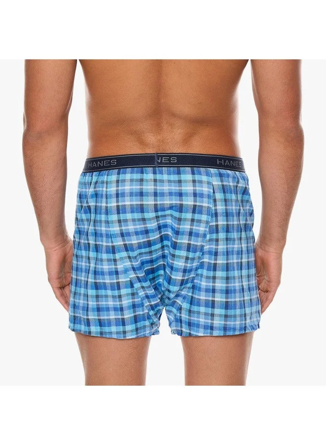Hanes  HANES Boxer Mens Hanes 841VTY-2Pcs Multicolor for Men | Best Price UAE
