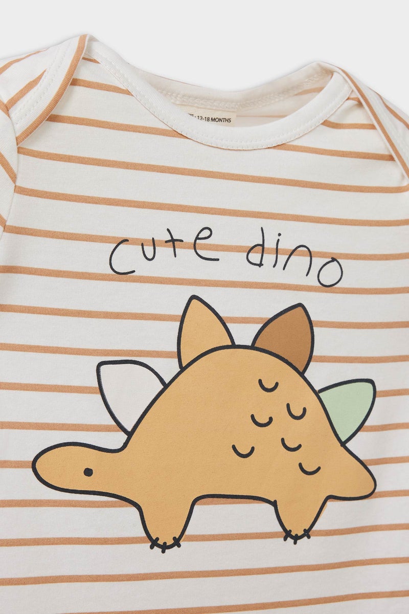 DeFacto Baby Boy Regular Fit Envelope Neck Jumpsuit  - Image 2