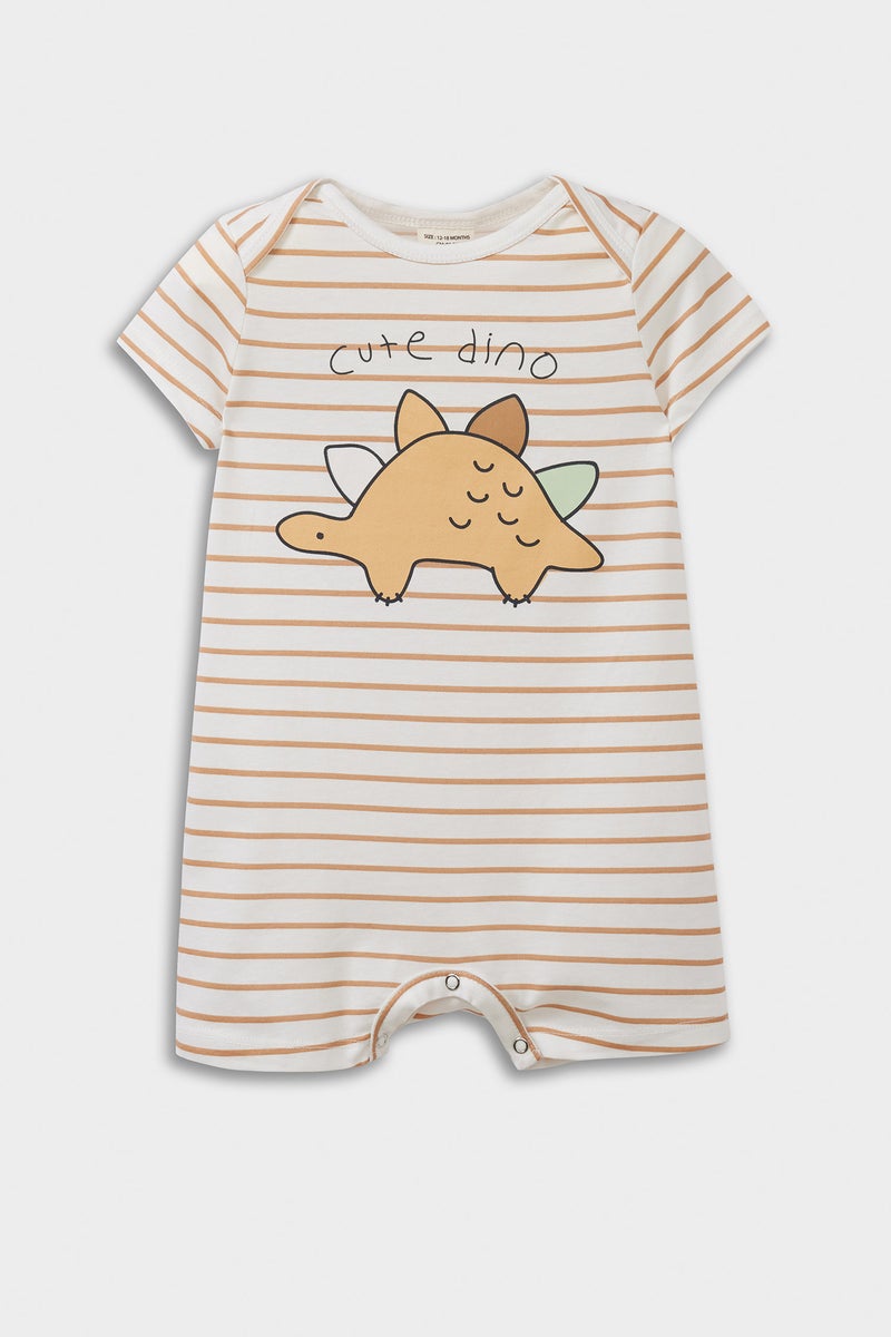 DeFacto Baby Boy Regular Fit Envelope Neck Jumpsuit  - Image 1
