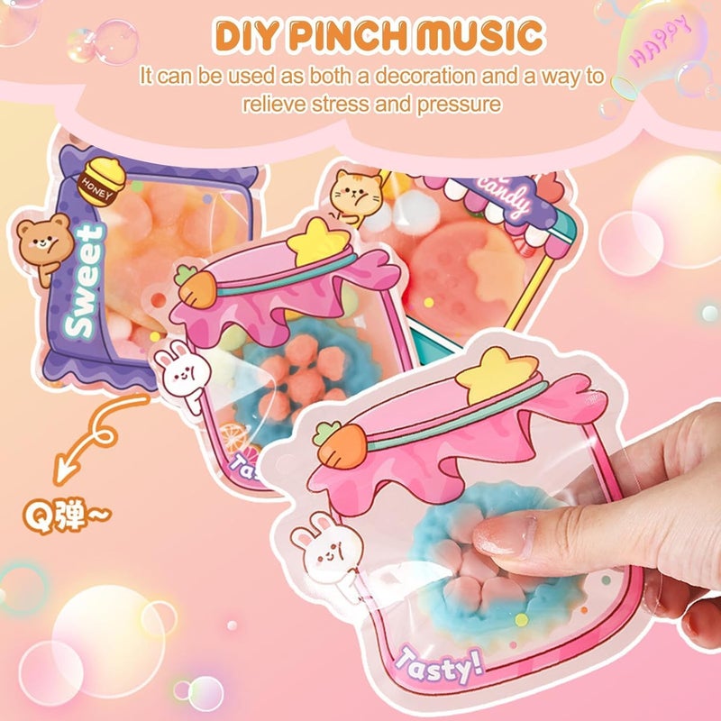 Moonmen Create Your Own Squishy Toys DIY Making Kit with Mold and 6 Packaging Bags, Pendant Set Fidget Toy for Kids Suitable Adults Kid (DIY Squishy Toys A) - Image 5