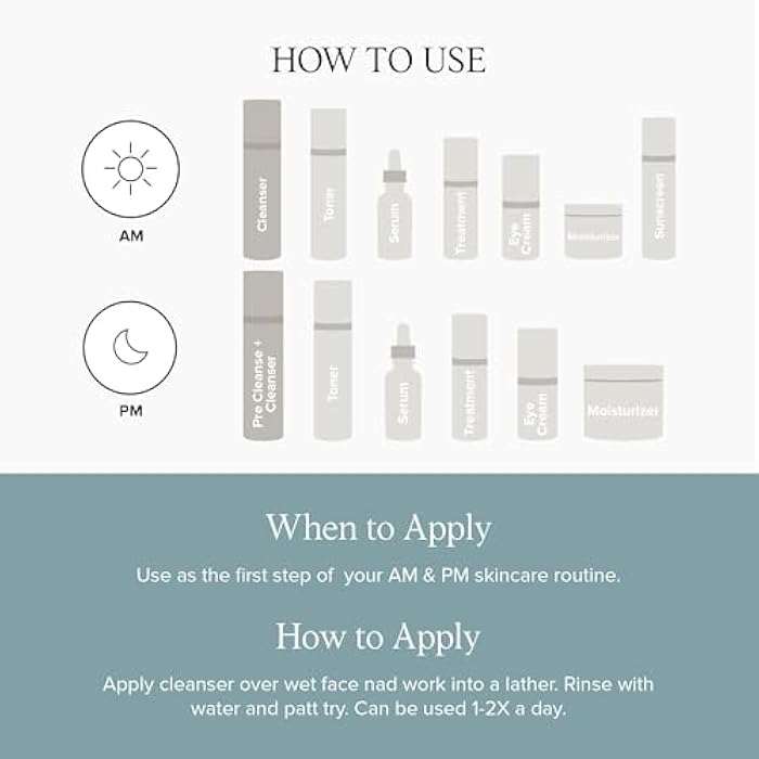 DRMTLGY Essential Facial Cleanser - Gentle Face Cleanser and Face Wash for Women and Men with Anti-Aging Peptides & Hyaluronic Acid. 6.9 fl oz - Image 5