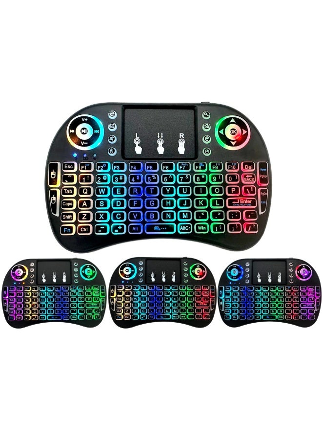 Mini Wireless Keyboard with versatile 2.4G wireless input device designed for a wide range of applications, including smart TVs, Android TV boxes, PCs, laptops, and gaming consoles - Image 1