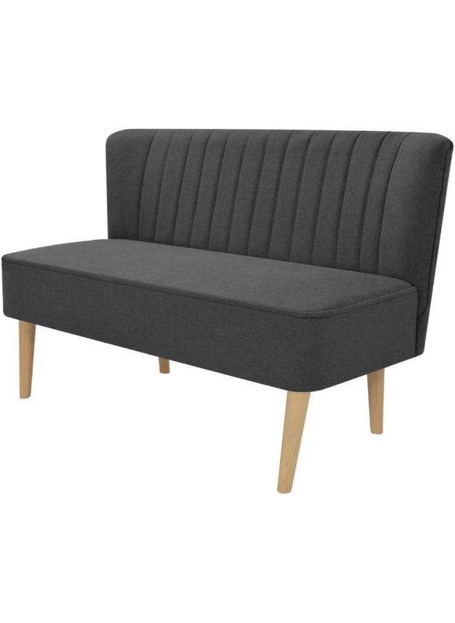 Comfynest Comfynest Vidaxl Sofa Fabric 117X55.5X77 Cm Dark Grey  - Image 1