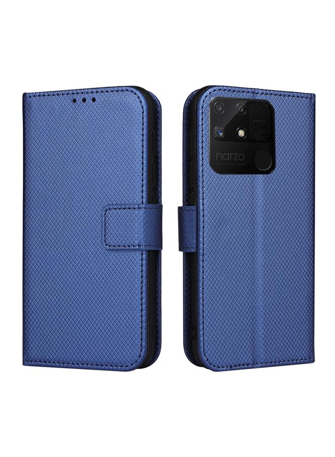 S-TOP Case For OPPO Realme Narzo 50A Diamond Texture Leather Phone Case - Image 2