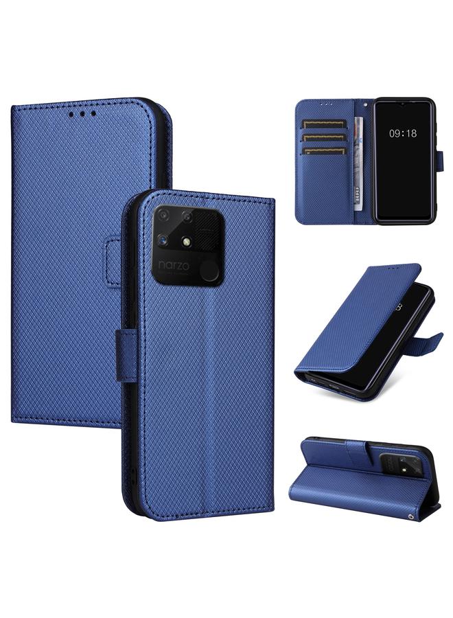 S-TOP Case For OPPO Realme Narzo 50A Diamond Texture Leather Phone Case - Image 1