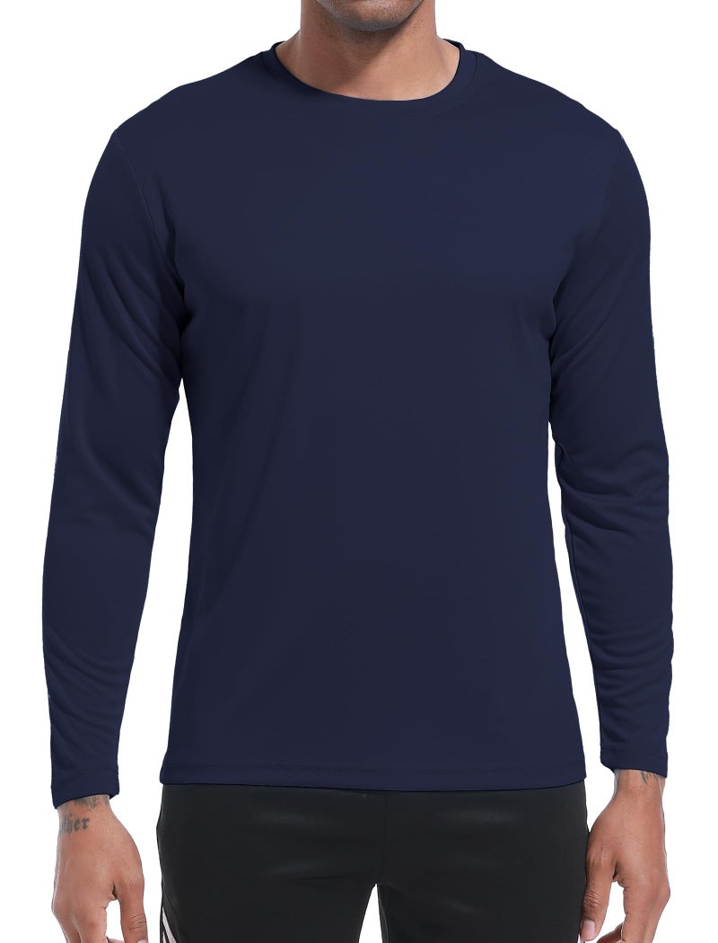 OYGSieg 6 Pack Long Sleeve Shirts for Men Moisture Wicking UPF SPF Sun Protection Tee Shirts Workout T Shirts Casual L - Image 2