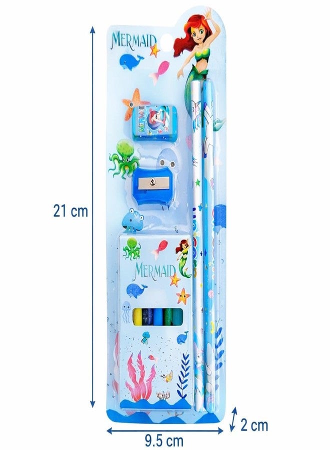 TERA13 Cartoon Theme Kids Stationery Kit - Pencils, Sharpener, Eraser & Party Favors, Return Gifts for Kids Birthday Party, Stationery Kit for Boys & Girls (12(Pcs)) - Image 3