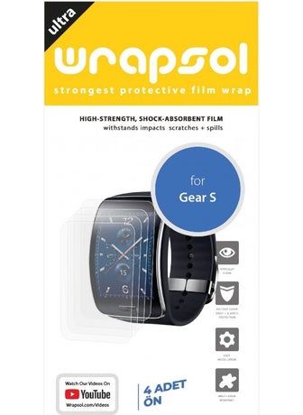 Wrapsol Samsung Gear S Smartwatch Screen Protector Polyurethane Film  - Image 2