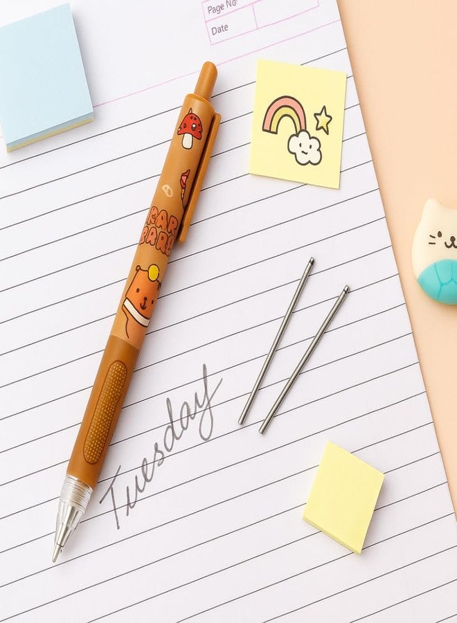 Tresneria Colorful Cartoon Mechanical Pencils with refill leads – Smooth 0.7mm Student Stationery & Return Gift Set (Bear Cartoon Series) - Image 4